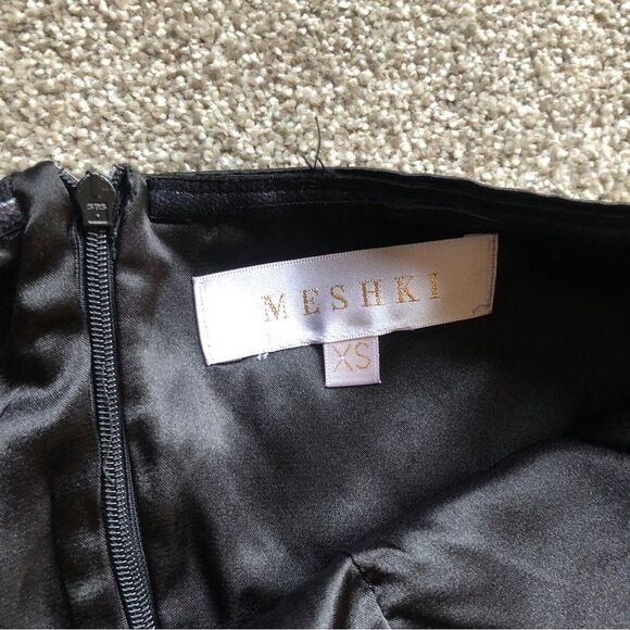 MESHKI BLACK STRAPLESS DRESS SIZE XS - Picture 6 of 11